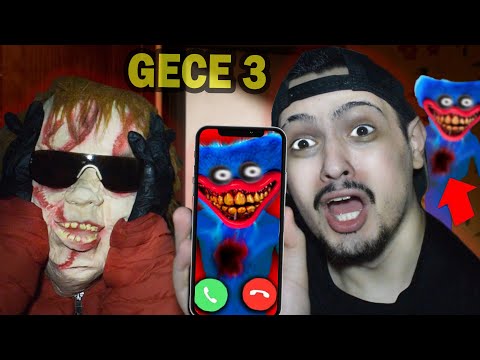 HUGGY WUGGY GECE 3'te SAKIN GÖRÜNTÜLÜ ARAMAYIN !! (Poppy Playtime)