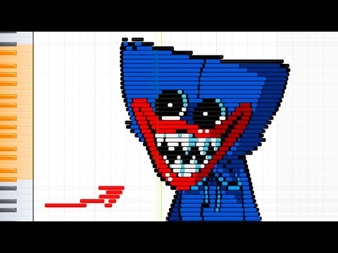 Huggy Wuggy on the piano (FNF Mod / Poppy Playtime)