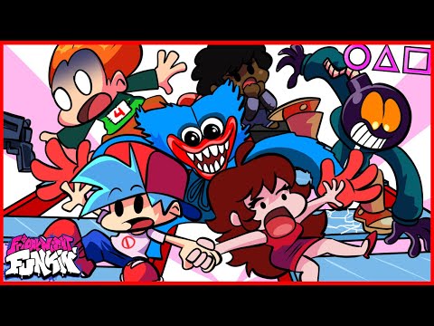 Huggy Wuggy – Poppy PlayTime Vs. FNF Vs. Squid Game (Animation)