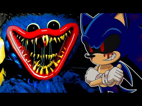 HUGGY WUGGY VS EXE!! Sonic.EXE Plays Poppy's Playtime [SPOOPY MONTH]