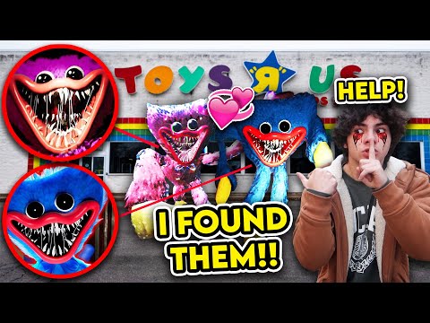 HUNTING FOR HUGGY WUGGY AND KISSY MISSY FROM POPPY PLAYTIME!! (I FOUND THEM)