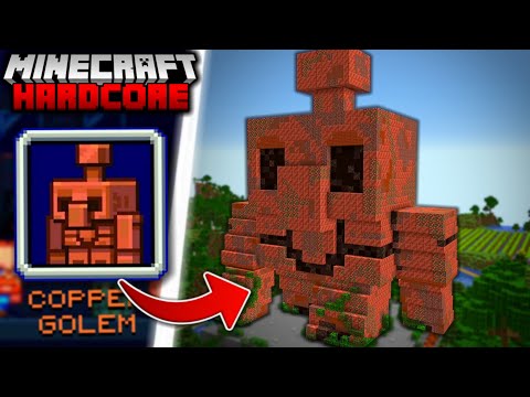 I Built a COPPER GOLEM Statue in Minecraft Hardcore (#54)