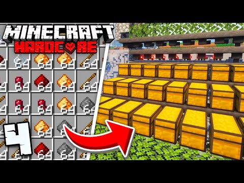 I Built The Most Efficient WITCH FARM In Minecraft Hardcore (#4)
