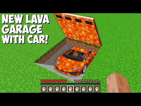 I found LAVA GARAGE WITH SUPER CAR UNDERGROUND in Minecraft ! NEW SUPER CAR !