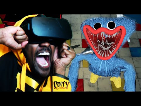 I REALLY JUST JUMPED IN HUGGY WUGGY'S MOUTH | Poppy Playtime In VR