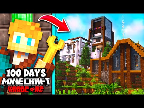 I Spent 100 Days building an AUTOMATED CITY in HARDCORE Minecraft…