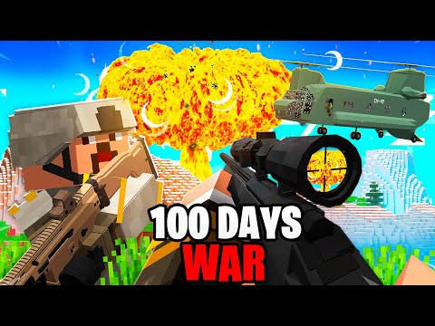 I Spent 100 Days in a Minecraft WAR… and It's HARDCORE