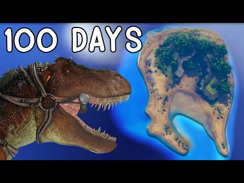 I Spent 100 Days On A Prehistoric Island in ARK