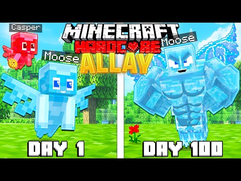 I Survived 100 Days as a ALLAY in HARDCORE Minecraft!