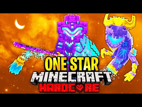 I Survived 100 Days on One Star in Minecraft.. Here's What Happened..