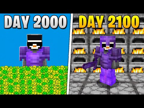 I Survived 2,100 Days in HARDCORE Minecraft…