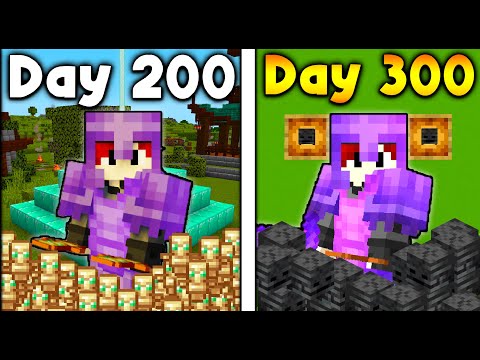 I Survived 300 Days In Hardcore Minecraft (Hindi)