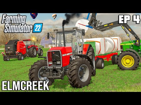 I USED Logitech G29 Wheel to Make GRASS Silage | Farming on Elmcreek | Farming Simulator 22