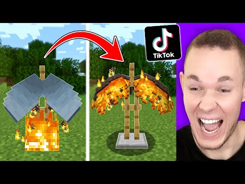 Ich TESTE 100% ECHTE MINECRAFT TIK TOKS ✔️