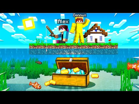 Ik VOND Een SCHAT Onder MIJN SURVIVAL EILAND In MINECRAFT!