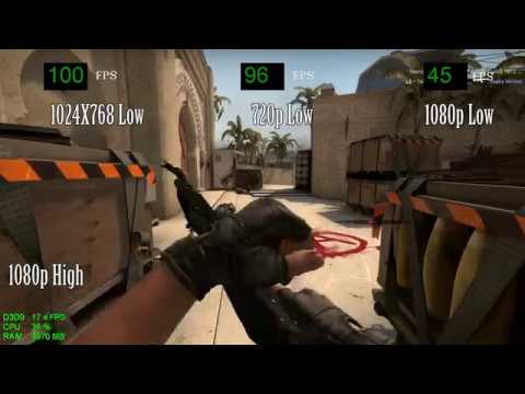 Intel HD Graphics 610 — Intel Pentium G4560 — Counter Strike Global Offensive CSGO FPS Test