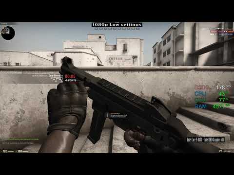 Intel UHD Graphics 630 — Intel Core i5-8400 — Counter Strike Global Offensive CSGO FPS test