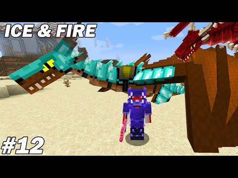 Je fais une armure full diamants pour mon Dragon ! ICE&FIRE Minecraft ep12
