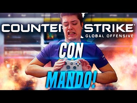 ¡JUGANDO AL COUNTER STRIKE CON MANDO Y EN CONSOLA! | CS:GO