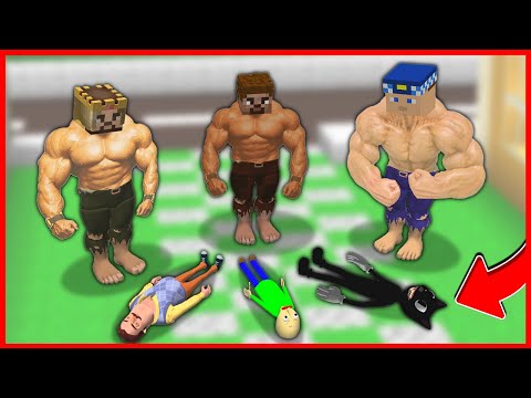 KASLI OLDUK, KÖTÜ YARATIKLARI DÖVDÜK! 💪 – Minecraft