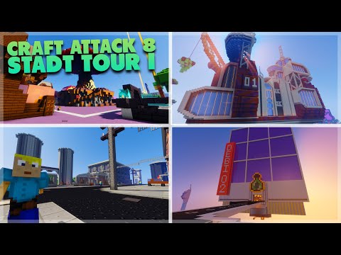 KRANK was ALLES in MINECRAFT CRAFT ATTACK 8 GEBAUT wurde! – Stadt Tour Teil 1