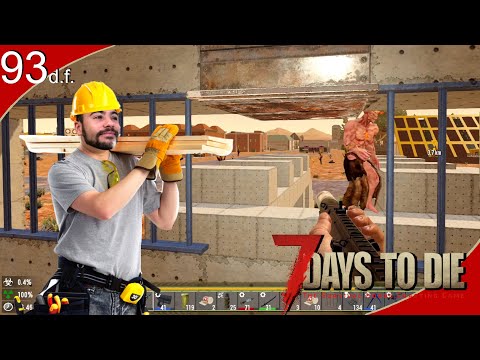 La nueva base anti hordas👷‍♂️👌  |  7 Days to Die Darkness Falls #93  |  Gameplay Español