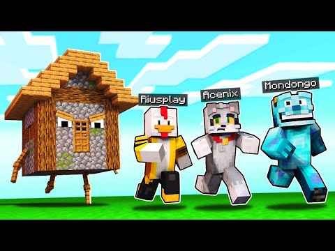 LAS CASAS MÁS VIVAS DE MINECRAFT 😱 ENCONTRAMOS LAS CASAS QUE CAMINAN 😂 MONDONGO