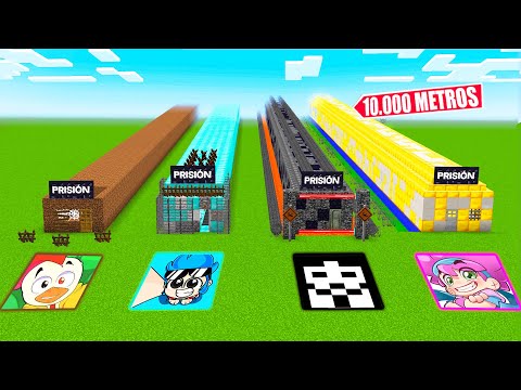 LAS PRISIONES MÁS LARGAS DE MINECRAFT 😱 NOOB vs PRO vs HACKER vs DIOS 😂 INVICTOR
