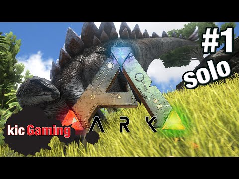 Let's Play ARK: Survival Evolved single player gameplay survival Ep 1 – Meet the raptor – Pt 1
