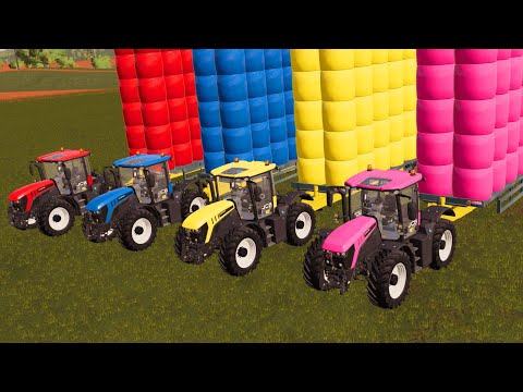 LORD OF TRACTORS! HAY BALING WITH JCB FASTRAC TRACTORS! Farming Simulator 19