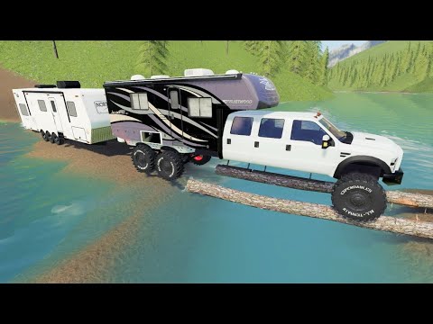Lost campers trying to find help | Farming Simulator 19 camping and mudding
