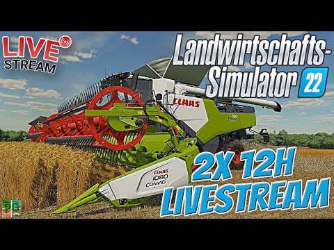 LS22 LIVE🔴: Der HYPE beginnt! – 2x 12 STUNDEN LIVESTREAM 🚜[PC]│Landwirtschafts Simulator 22 – FS22