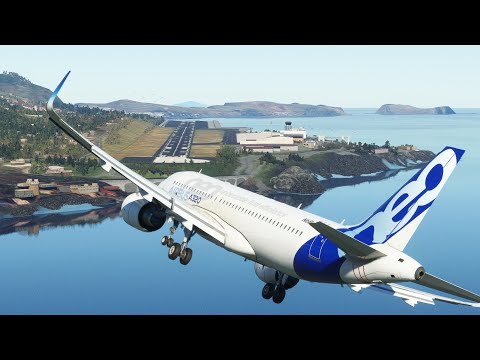 MADEIRA LANDING CHALLENGE in Flight Simulator 2020 (Thrustmaster Airbus Edition)