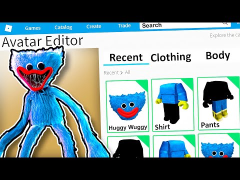 Making HUGGY WUGGY a ROBLOX ACCOUNT! (Poppy Playtime)