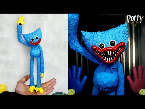 Making Huggy Wuggy Sculpture Timelapse [Poppy Playtime]
