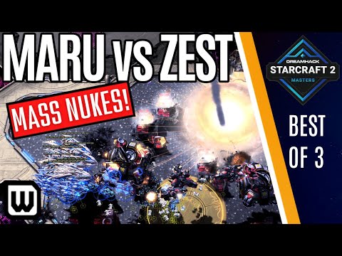 MARU vs ZEST – NUCLEAR Terran vs Protoss! Starcraft 2 Dreamhack Summer 2021
