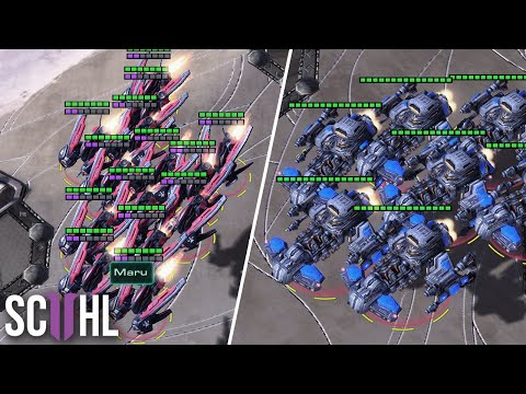 MASS RAVENS vs. MASS BATTLECRUISERS – Starcraft 2: Maru vs. Special