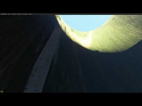 MASSIVE CHASM GLITCH in Microsoft Flight Simulator –  Lagoa Nova Airport Brazil