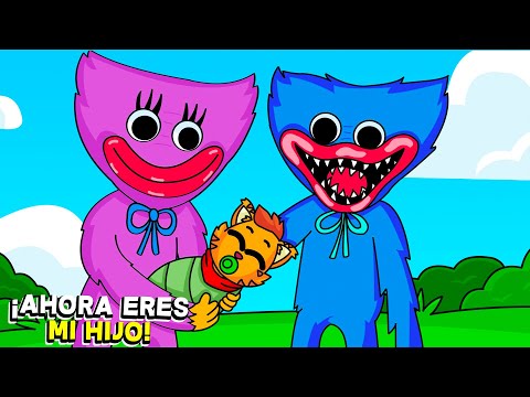 ¡ME CONVIERTO EN EL HIJO DE HUGGY WUGGY! 😁 ✨ | SRGATO EN LA FAMILIA DE PUPPY PLAYTIME EN MINECRAFT