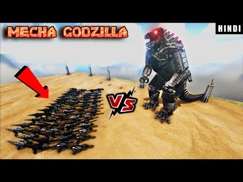 MECHAGODZILLA VS 100 TEK T REX ! | ARK Survival Evolved DAY 37 In HINDI  | IamBolt Gaming