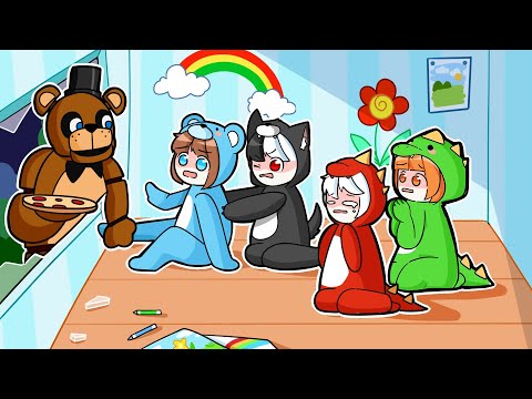 Mèo Simmy Thoát Khỏi Tiệc Ngủ Freddy Vào Lúc 3 Giờ Sáng Trong Minecraft