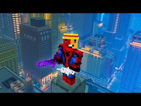 Meus amigos me prenderam então eu virei o HOMEM-ARANHA e fiz VINGANÇA no minecraft
