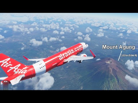 Microsoft Flight Simulator 2020 – Bali to Jakarta – AirAsia A320N Gameplay! 4K