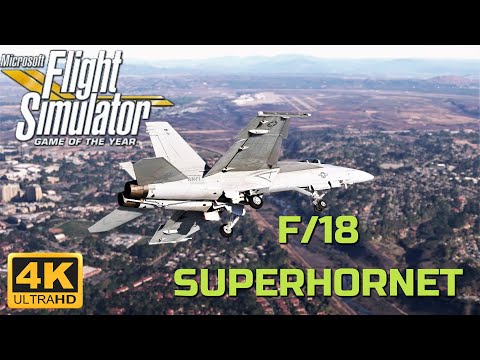 Microsoft Flight Simulator 2020 GAME OF THE YEAR!! *NEW F/18 SuperHornet* | 4K ULTRA GRAPHICS*