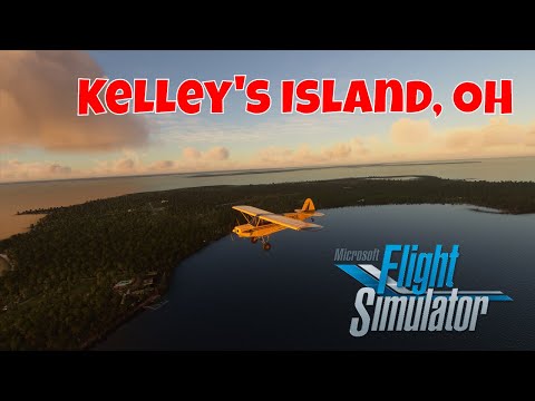#Microsoft Flight Simulator 2020 – Kelley's Island, Ohio tour at Sunrise