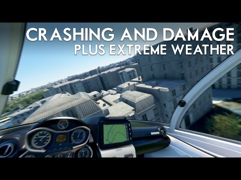 Microsoft Flight Simulator 2020 – Plane Crashes and Damage, Plus Rain, Wind and Extreme Weather