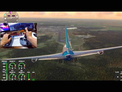 Microsoft Flight Simulator 2021 UPDATE – Landing Boeing 747 in STRONG WINDS Challenge!