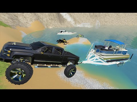 Millionaire has fun on his private mountain with lake | Farming Simulator 19