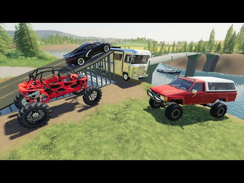 Millionaire spends a day on his private island | Farming Simulator 19 camping and mudding