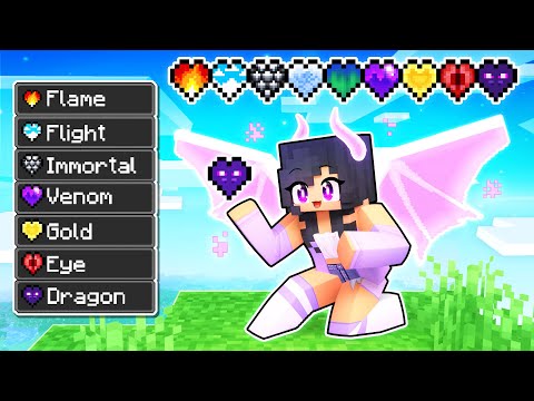 Minecraft But There Are DRAGON Hearts!